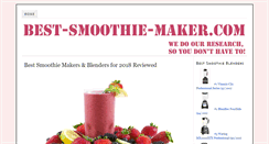 Desktop Screenshot of best-smoothie-maker.com